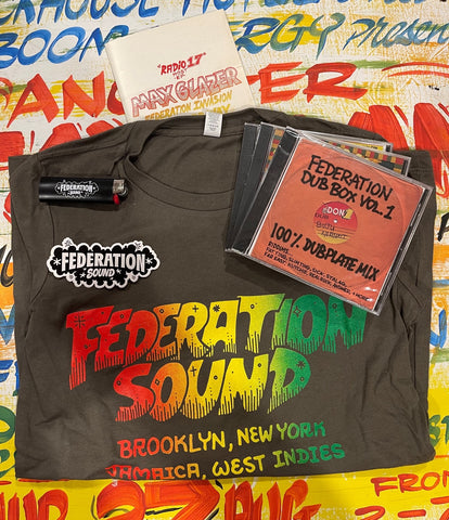 Federation Sound T-Shirt + CD 3 Pack + Lighter + Sticker + More (Women's Small)